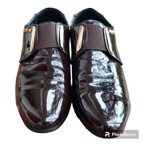 Popular Men's PU Leather Oxfords, Shiny Formal Shoes With Pointed Toe - Picture 5 of 9